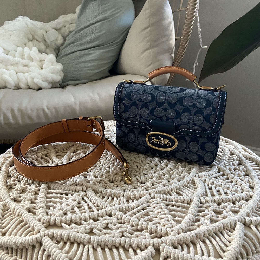 Coach Denim Riley 22 Gem